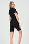 Half Sleeve Half Zipper Surfer One Piece Jumpsuit with Over-the-Knee Tights Swimmer Bathing Suit Sea Pool Swimsuit - 8