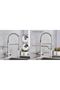Kitchen sink faucet dual flow water purification outlet with spiral and fountain 7 year warranty imported nickel - 4