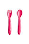 Baby Spoon and Fork Set, 12+ Months, Red - 2