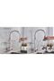 Kitchen sink faucet dual flow water purification outlet with spiral and fountain 7 year warranty imported nickel - 6