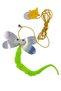 Dragonfly - Self-Adhesive and Sound-Making Cat Fishing Rod 2 Meters Elastic Cat Playing Fishing Rod - 5