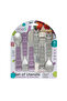 Utensil Set - Purple Cat & Grey Bulldog (6 Pcs) - 4