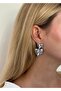 Set of 2 Heart Earrings, 4 cm - 6