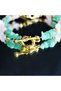 Love - Luck Shield Bracelet, Real Natural Stone Aventurine - Pink Quartz- Hematite, Love, Luck, Love - 3