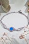 Oval Opal Taşlı Doc Gümüş Bileklik