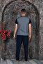 Men's Short Sleeve Summer Pajama Set New Season - 3