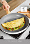 X Refika Birgül Oil-Free Useable Swiss Cristal 15 Piece Fireproof Non-Stick Cookware Set - 2