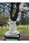 Cute Bear Eared Kawaii Winter White Plush Hat Scarf Gloves Set - 4
