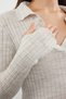 Stone Sleeve Detail Polo Neck Knitwear Sweater Twoaw21Kz1113 - 4