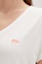 Menas White V-Neck Women's T-Shirt - 3