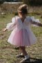 Girl Baby Girl Kids Birthday Party Wedding Dress With Tulle Tutu Lining Children's Clothing baby clothing Elbuznk - 7
