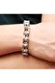 Stainless Steel Bicycle & Motor Chain Unisex Bracelet 20 cm - 3