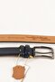 Genuine Men's Leather Belt 3.5 cm Navy Blue Classic Fabric Trouser Belt - 4