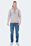 Ophir I Men's Hooded Pocket Stone Gray Sweatshirt - 7