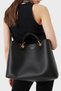 Women's Comfortable Black-gold Shoulder Bag with Brand Logo Y3d165 Yfo5b-85218 - 2