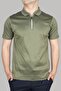 Men's Cotton Polo Collar Button Closure Short Sleeve Green Polo Collar T-Shirt 24411321-270 - 4