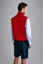 Men's Logo Detailed Zippered Daily Use Red Vest24412011-577 - 3