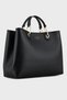 Women's Comfortable Black-gold Shoulder Bag with Brand Logo Y3d165 Yfo5b-85218 - 3