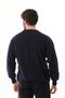 Sanfa Men's Crew Neck Pure Wool Sweater 4114 Navy Blue - 5