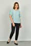 Women's Sleeve Lace Detailed Blouse 19E021 Mint - 2
