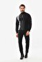 Men's Half Turtleneck Striped Sweater 42363 Black - 2