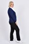 Women's Buttoned V-Neck Cardigan 3997258 Indigo - 3