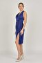 Women's Satin Evening Dress 5921188 Midnight Blue - 6
