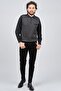Men's Pocket Detailed Polo Neck Patterned Sweater 42544226 Melange Navy Blue - 2