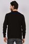 Men's Patterned Crew Neck Sweater 650189407 Black - 5