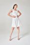 Women's Ecru Davis Dress with Window on the Back 1129 - 5