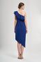 Women's One Shoulder Flounces Asymmetrical Evening Dress 1767 Cobalt Blue - 3