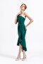 Women's Emerald Front and Back Detail Underwire Evening Dress 1834 - 2