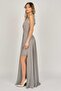 Women's Chiffon Long Evening Dress 5929105 Gray - 4
