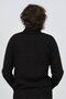 Men's Polo Neck Patterned Wool Sweater 6092101 Black - 5