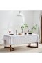 100% Raw Cotton Linen Tablecloth 160x220 cm Vintage Kitchen Living Room Tablecloth - 7