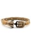 Beige Rope Cream Braided Bronze Metal Anchor Sailor Men's Bracelet M058C