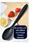 Set of 2 Ultra-Hard Silicone Serving Spoons and Soup Ladle - High Temperature Resistant, Fireproof Non-Stick - 3