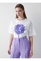 High Waist Lilac Palazzo Trousers - 3