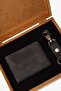 Men's Black Special Gift Boxed 100% Genuine Leather Wallet-Keychain Set - 3