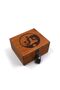 Balance Yoga Figured Mini Wooden Box 14.5X12.5 cm Handmade Storage Box