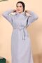 Benna Hooded Dress 692 - Gray - 2