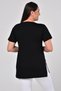 Large Size Organic Cotton Side Slit Lycra Comfort Model Short Sleeve Sports And Casual T-shirt - 5
