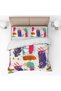 3D Digital Printed Duvet Cover Set with Flower Detail