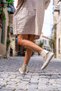 Guki35 Women's Beige Daily Comfortable Vegan Pure High Top Sneaker Gk-puppis016 - 4