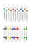 ART-X Acrylic Metallic Markers, 6 Metallic, 6 Vibrant Colors, 12-Piece Set with Pen Holder Gift - 2