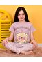 Girl's Short Sleeve Pajama Set Together Forever Lilac - 3