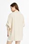 Oversized Shirt with Shirred Sides - 7