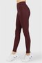 Popi High Waist Plum Sports Leggings - 3