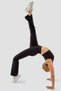 Nichole Flare High Waist Black Sports Leggings - 4