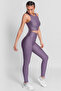 Roise Drop Patterned Recovery Lilac Sports Leggings - 5